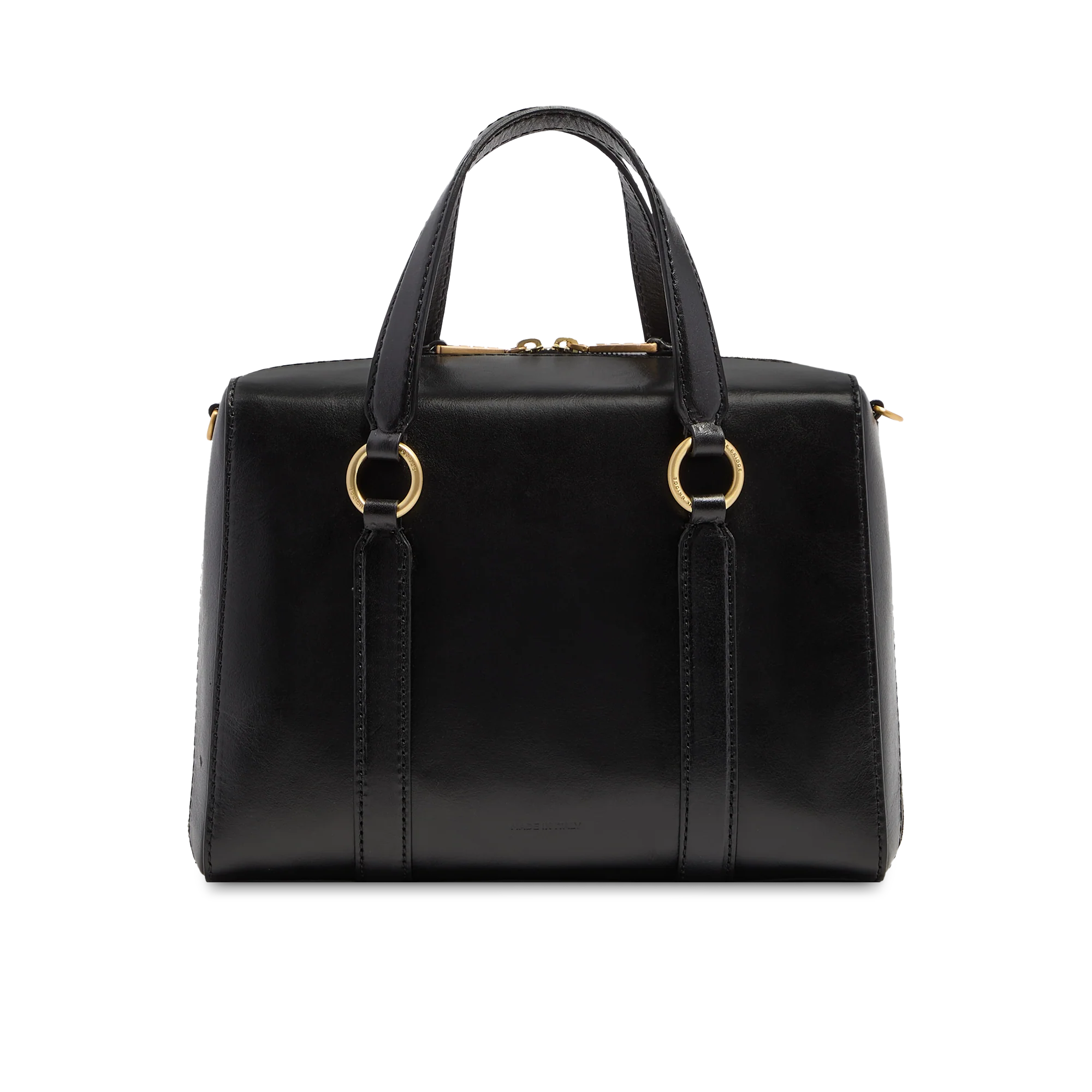 Large leather handbag with shoulder strap - Image 3