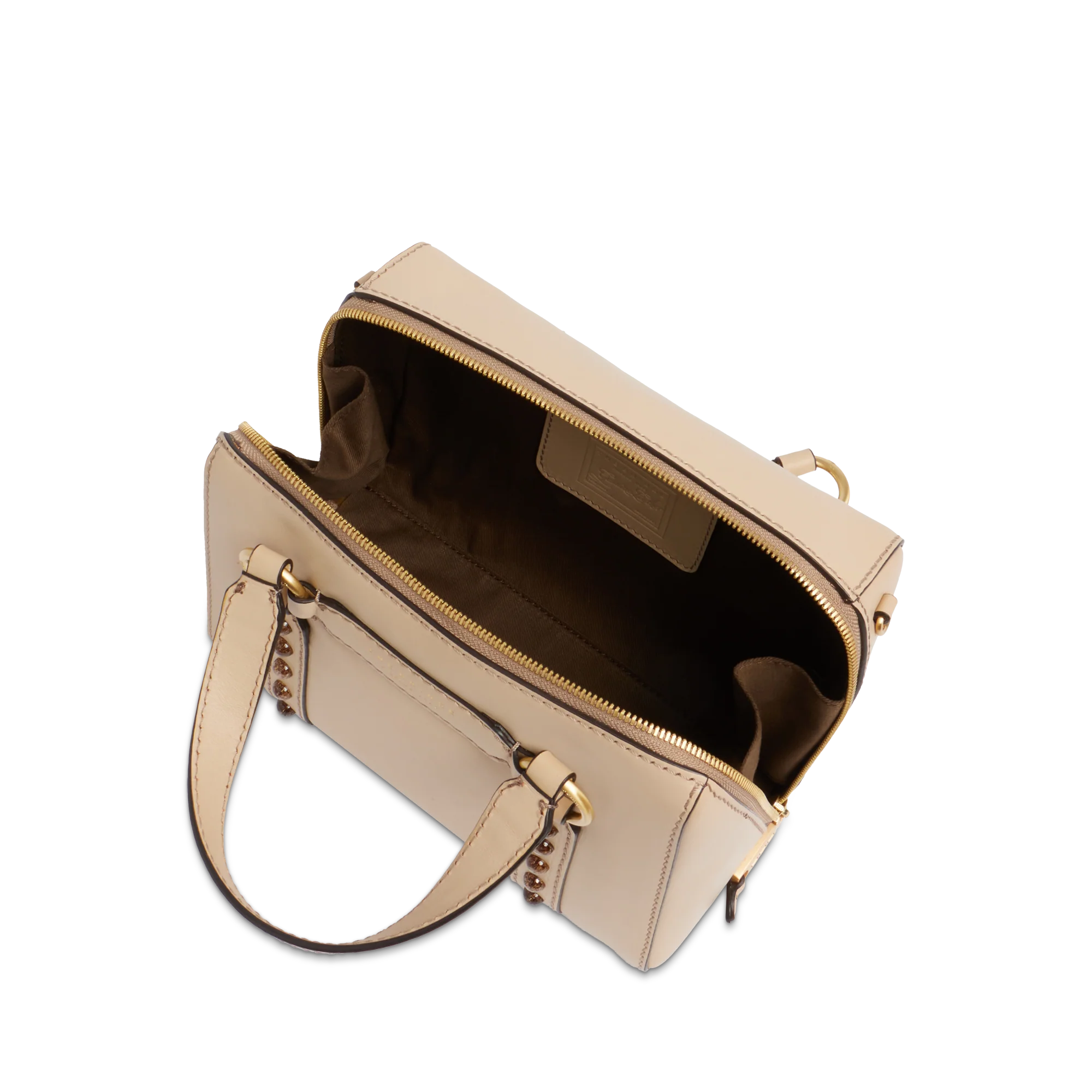 Leather handbag with removable shoulder strap - Image 4