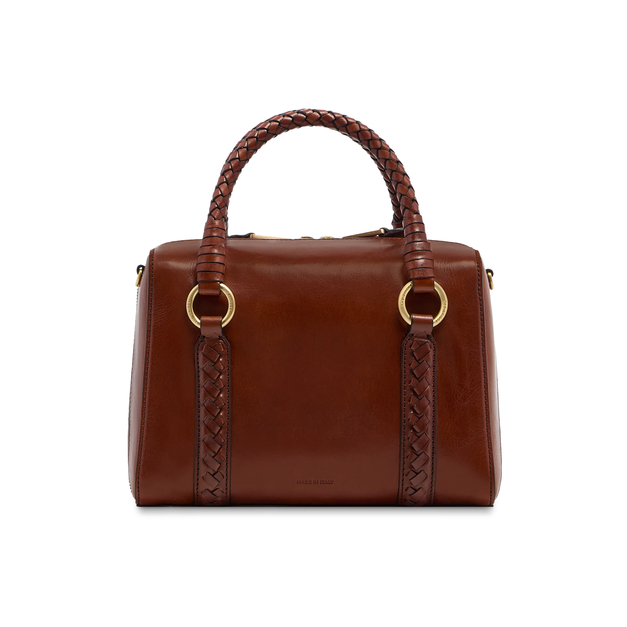 Leather handbag with removable shoulder strap - Image 3