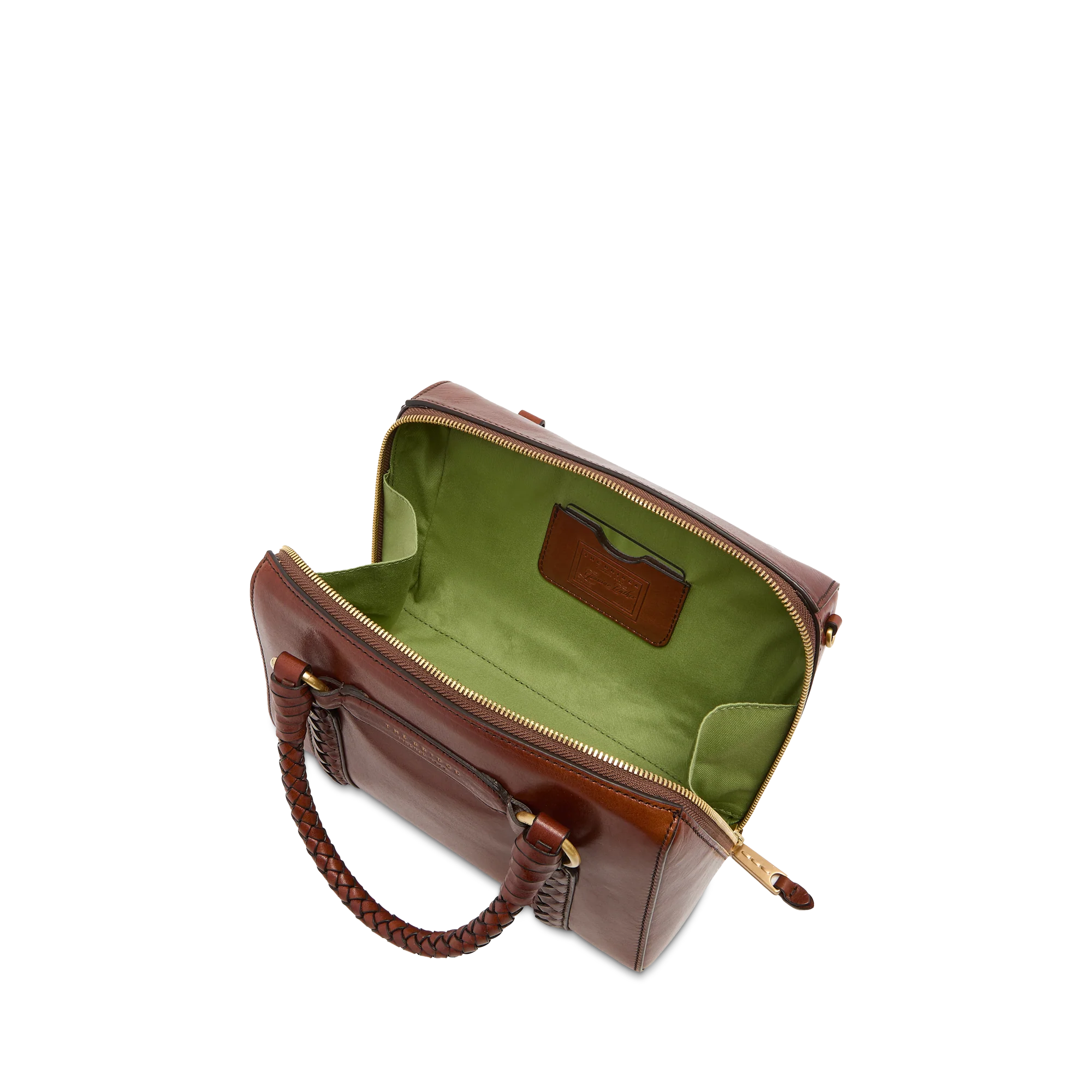 Leather handbag with removable shoulder strap - Image 4