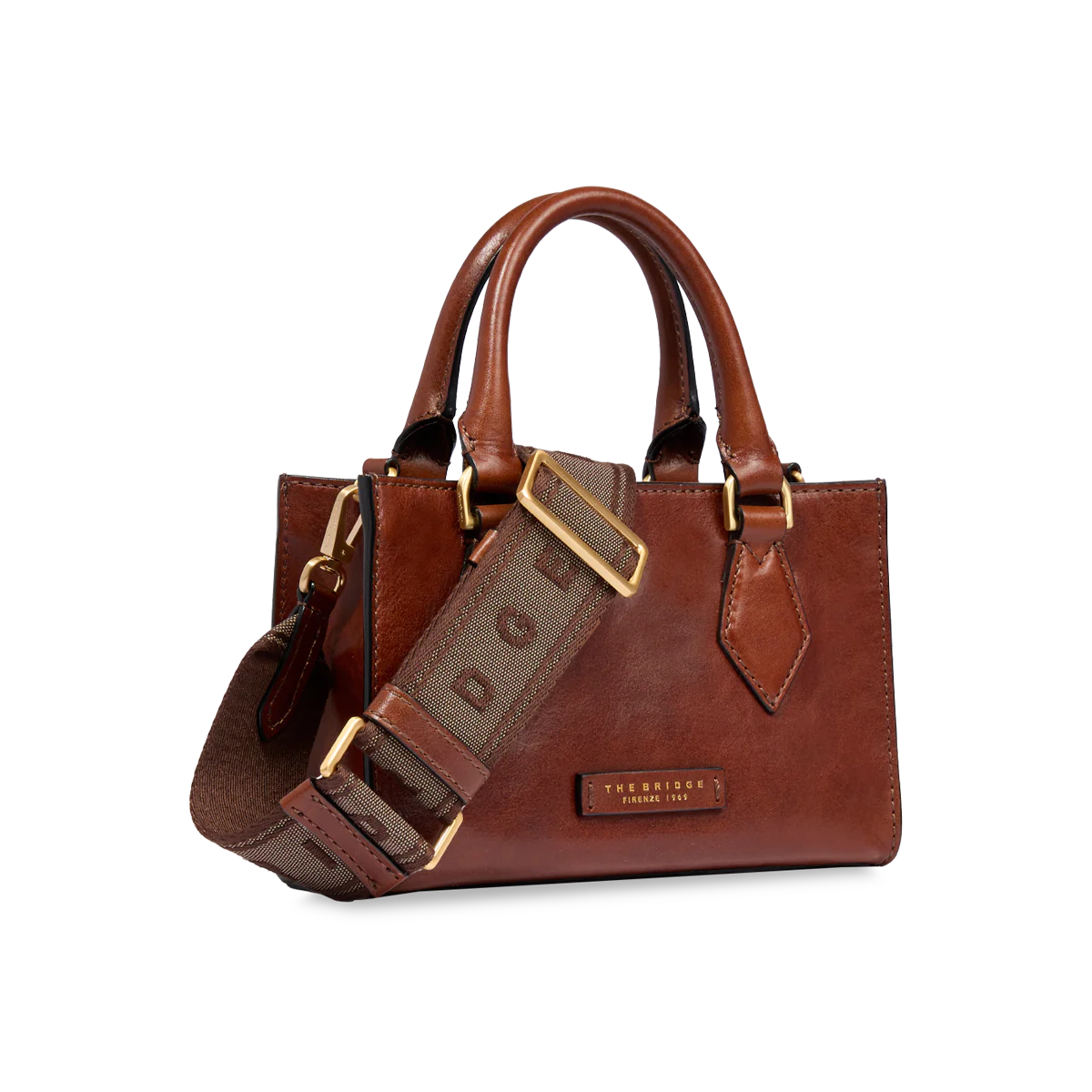 Leather handbag with removable shoulder strap - Image 2