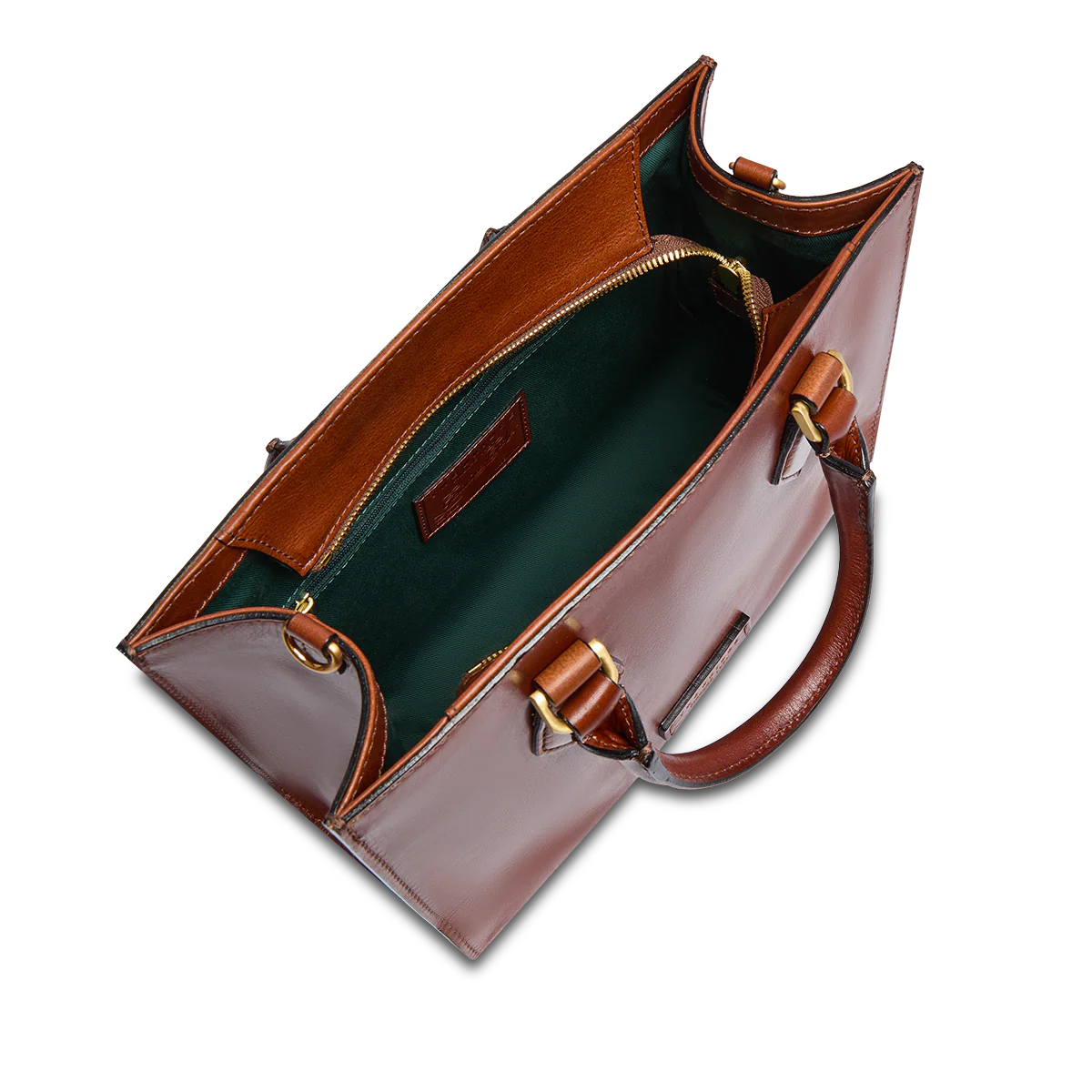 Leather handbag with detachable strap - Image 4