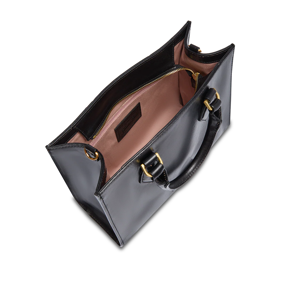 Leather handbag with detachable strap - Image 4