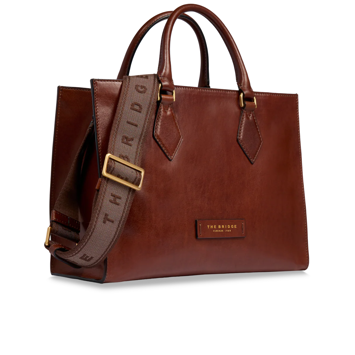 Leather handbag with removable shoulder strap - Image 2