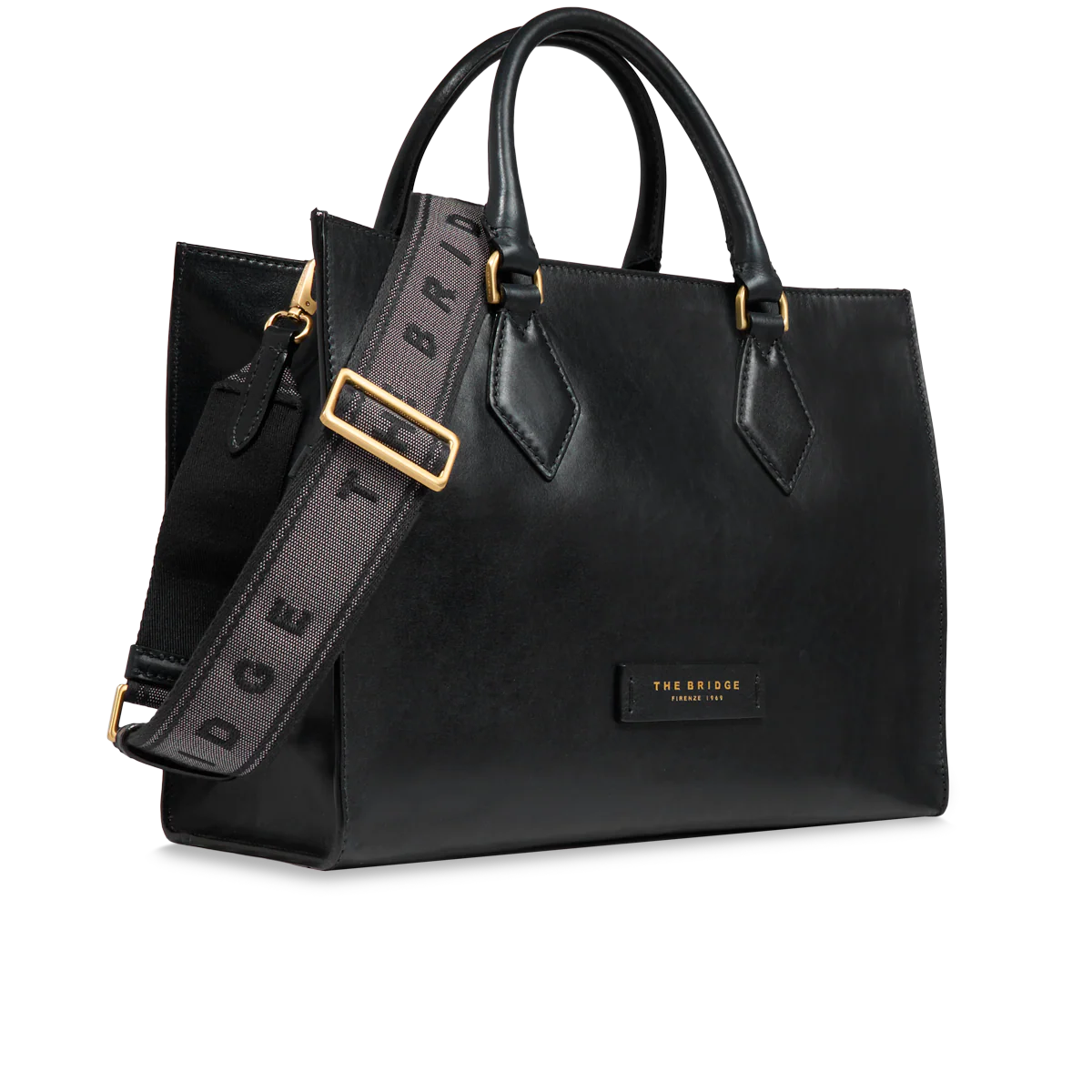 Leather handbag with removable shoulder strap - Image 2