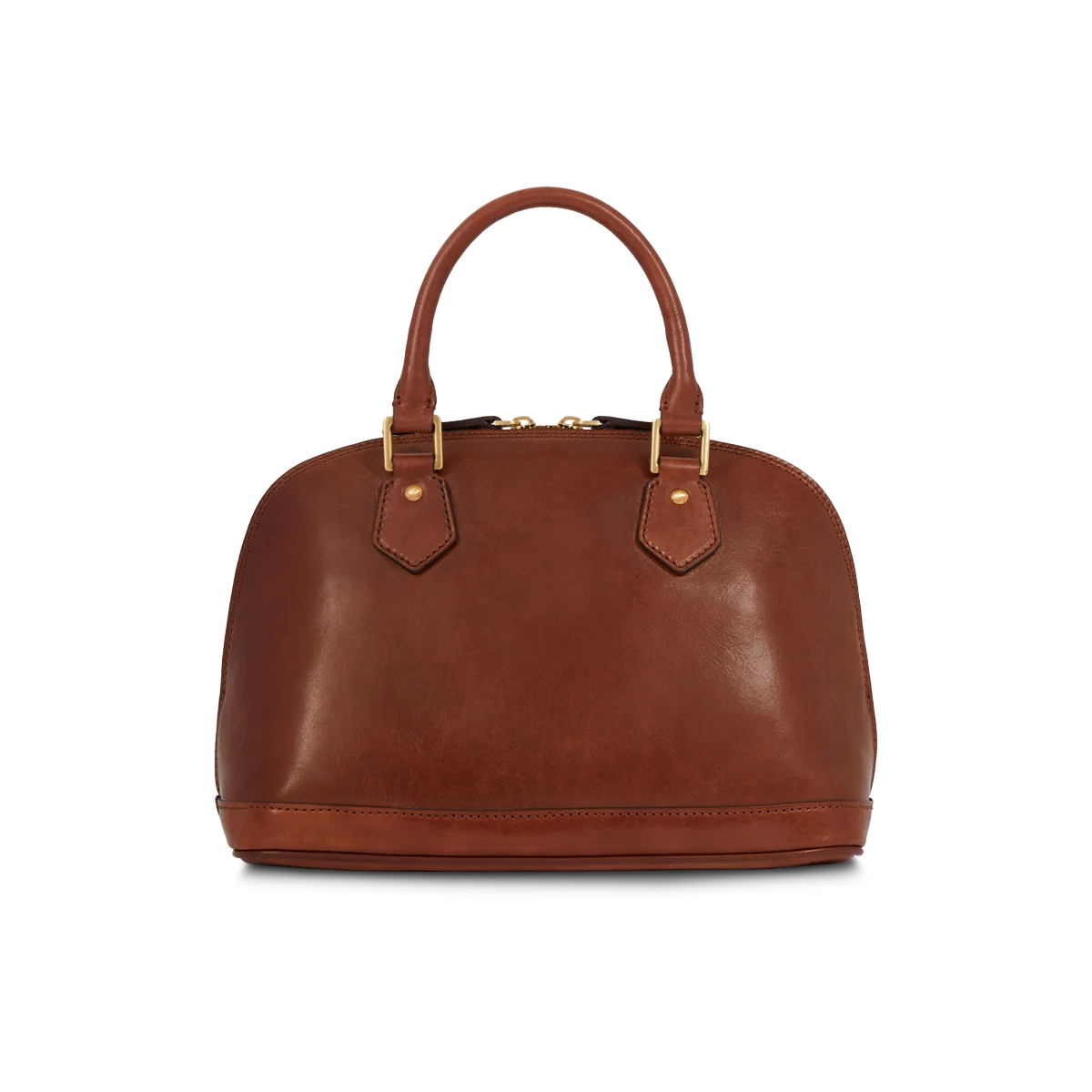 Leather shopper bag with zip - Image 3