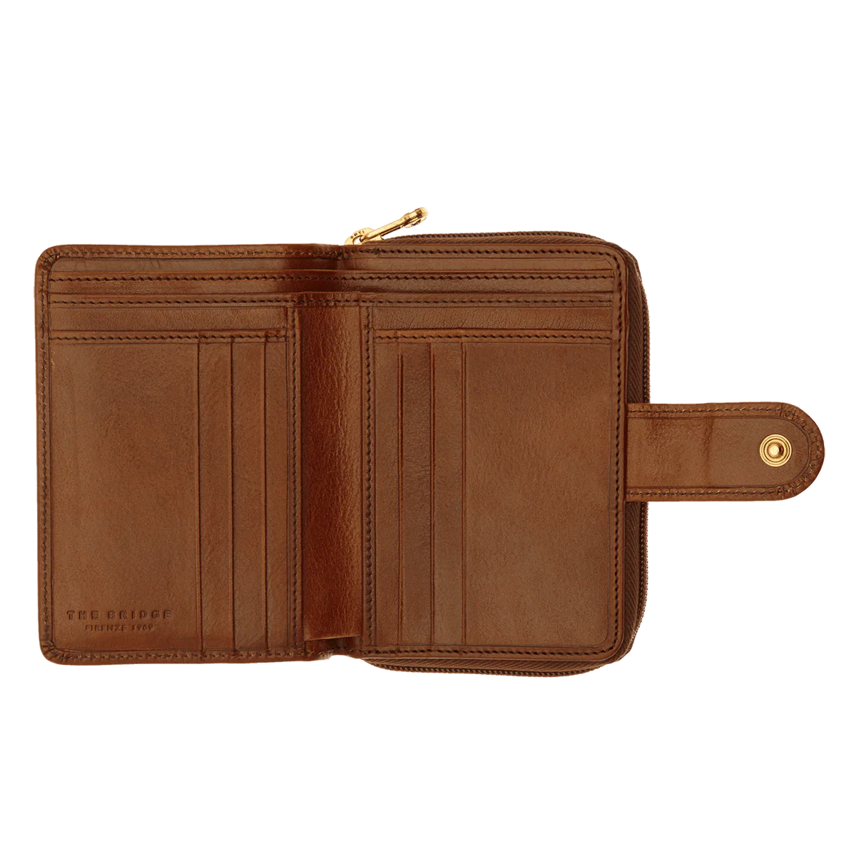 Small women’s leather wallet with coin pocket - Image 3