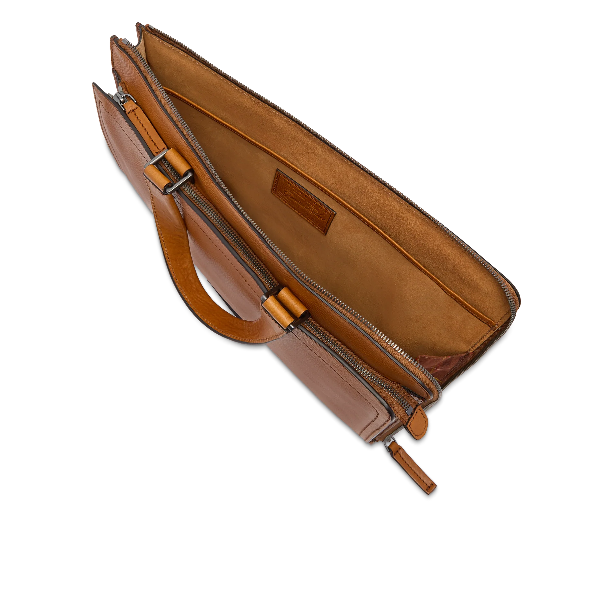 Men’s leather briefcase with shoulder strap - Image 4