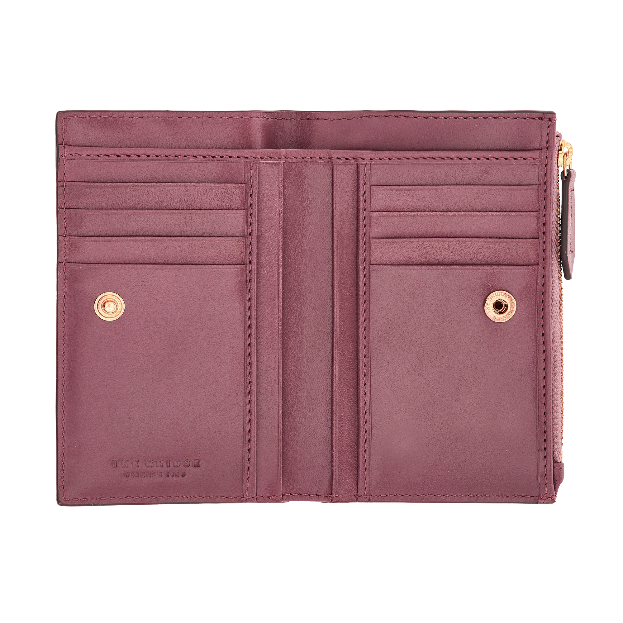 Small women’s leather wallet with coin pocket - Image 2