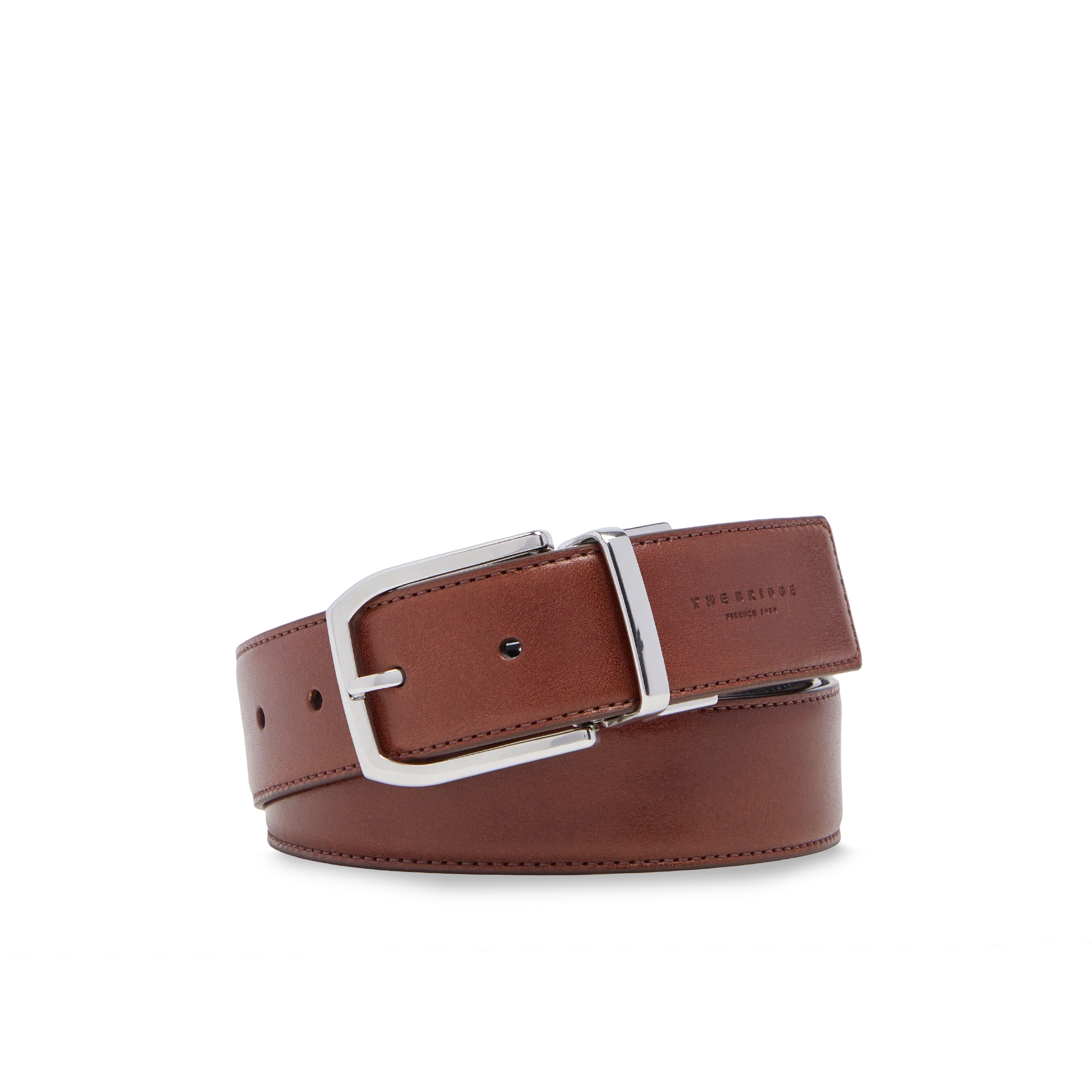 Men’s reversible leather belt, black/brown - Image 3