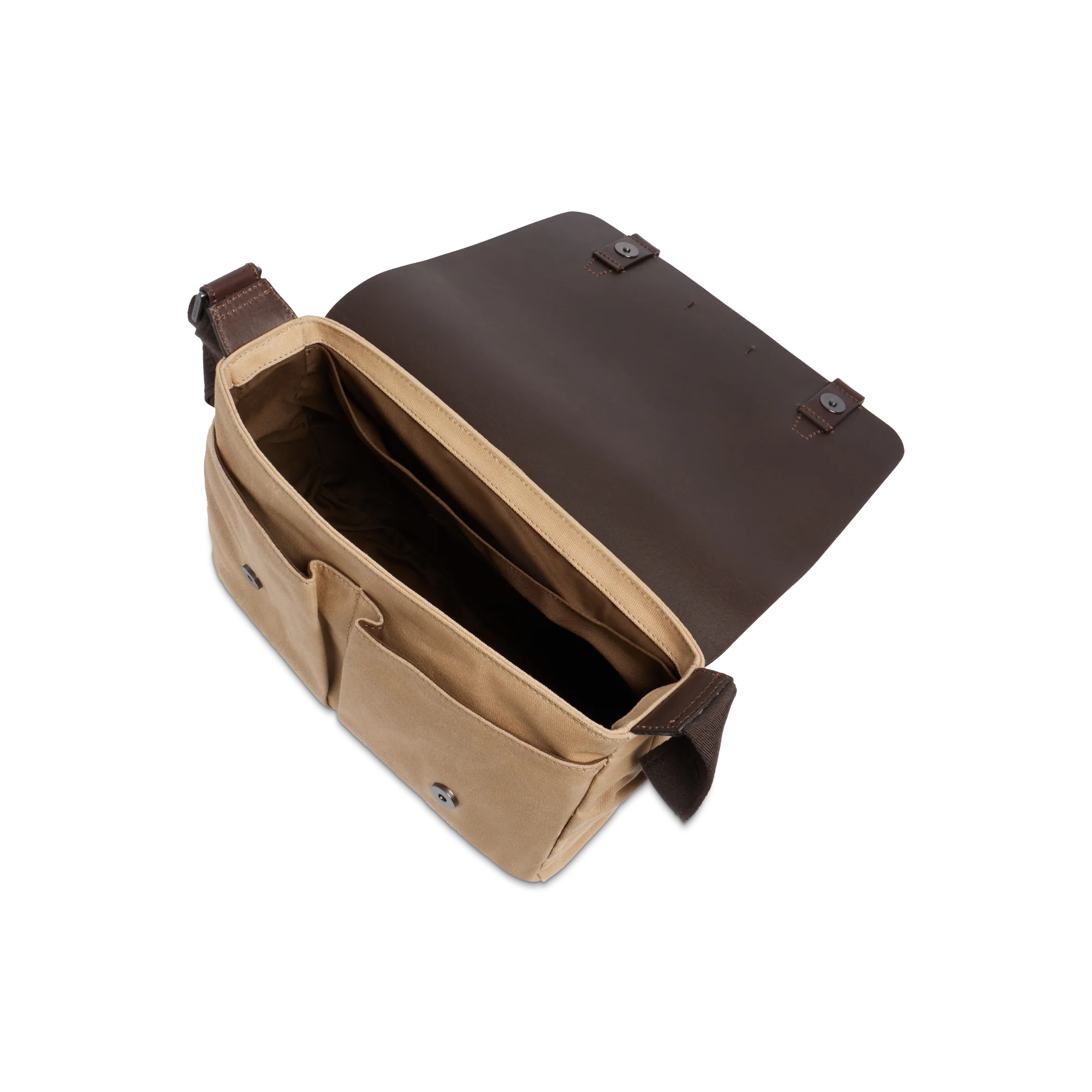 Leather and fabric briefcase - Image 4