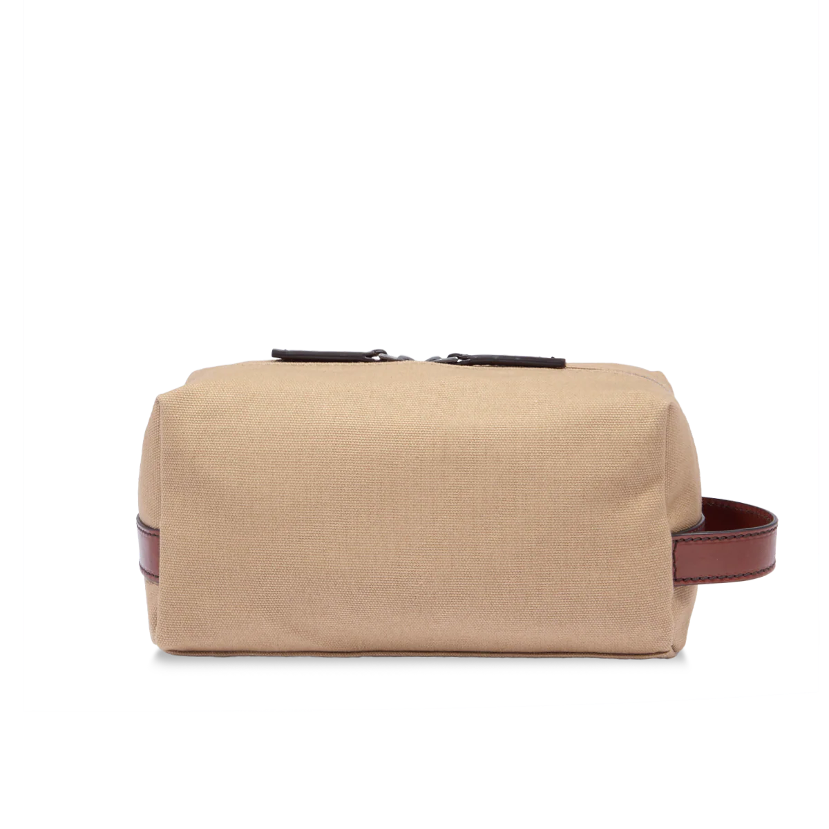 Leather and fabric toiletry bag - Image 3
