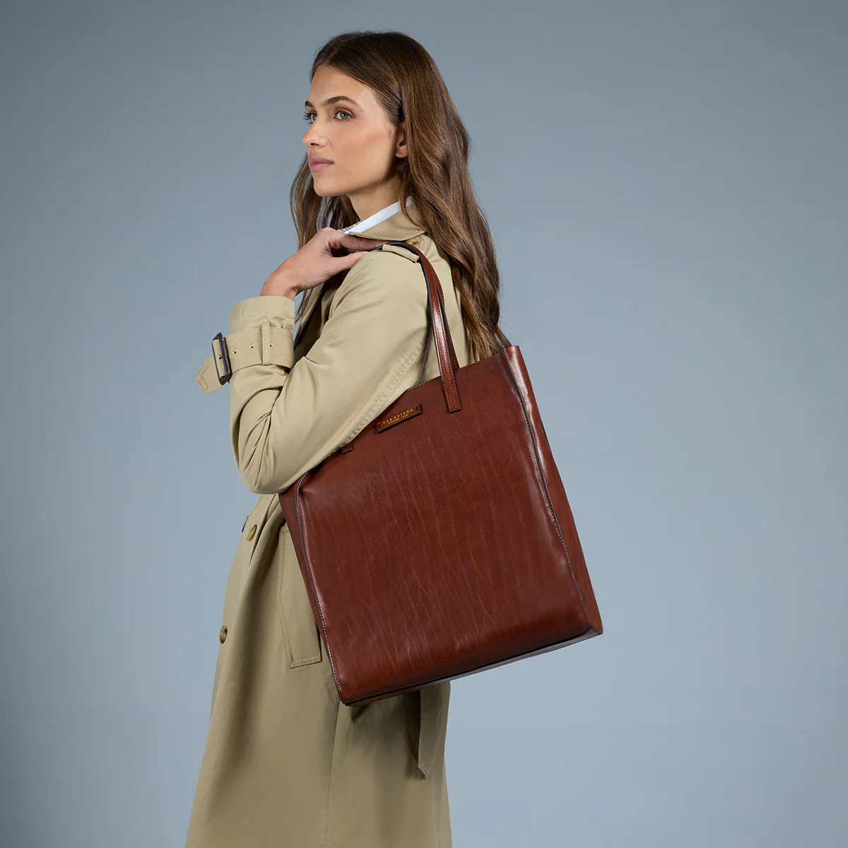 Leather tote bag - Image 5