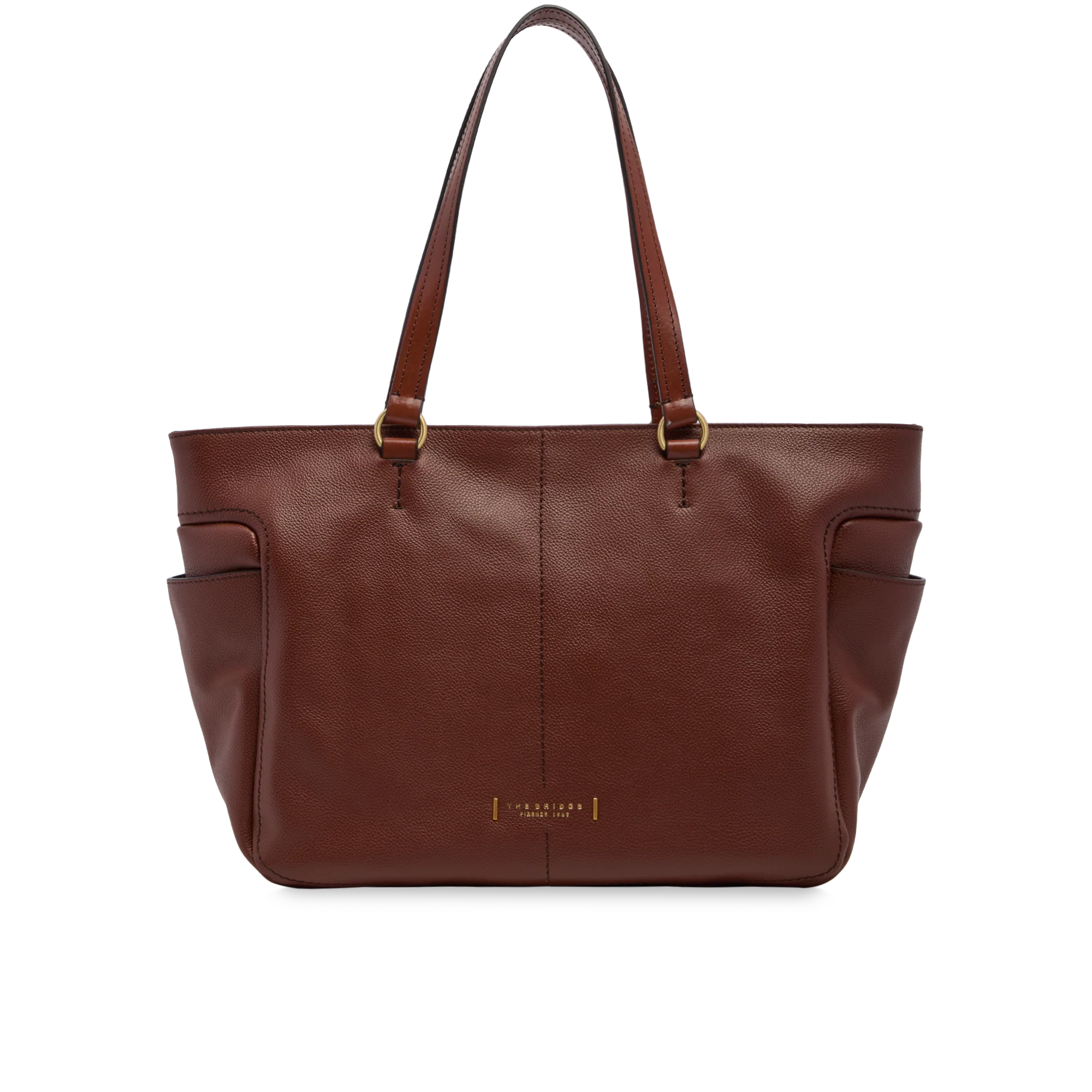 Leather shopper bag