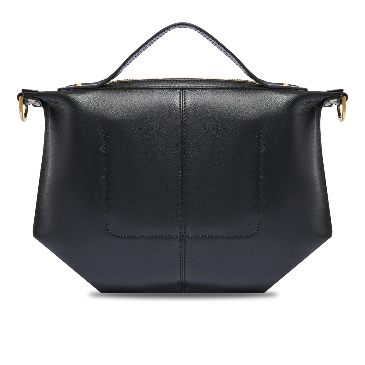 Crossbody leather bag closed with zip size M - Image 3