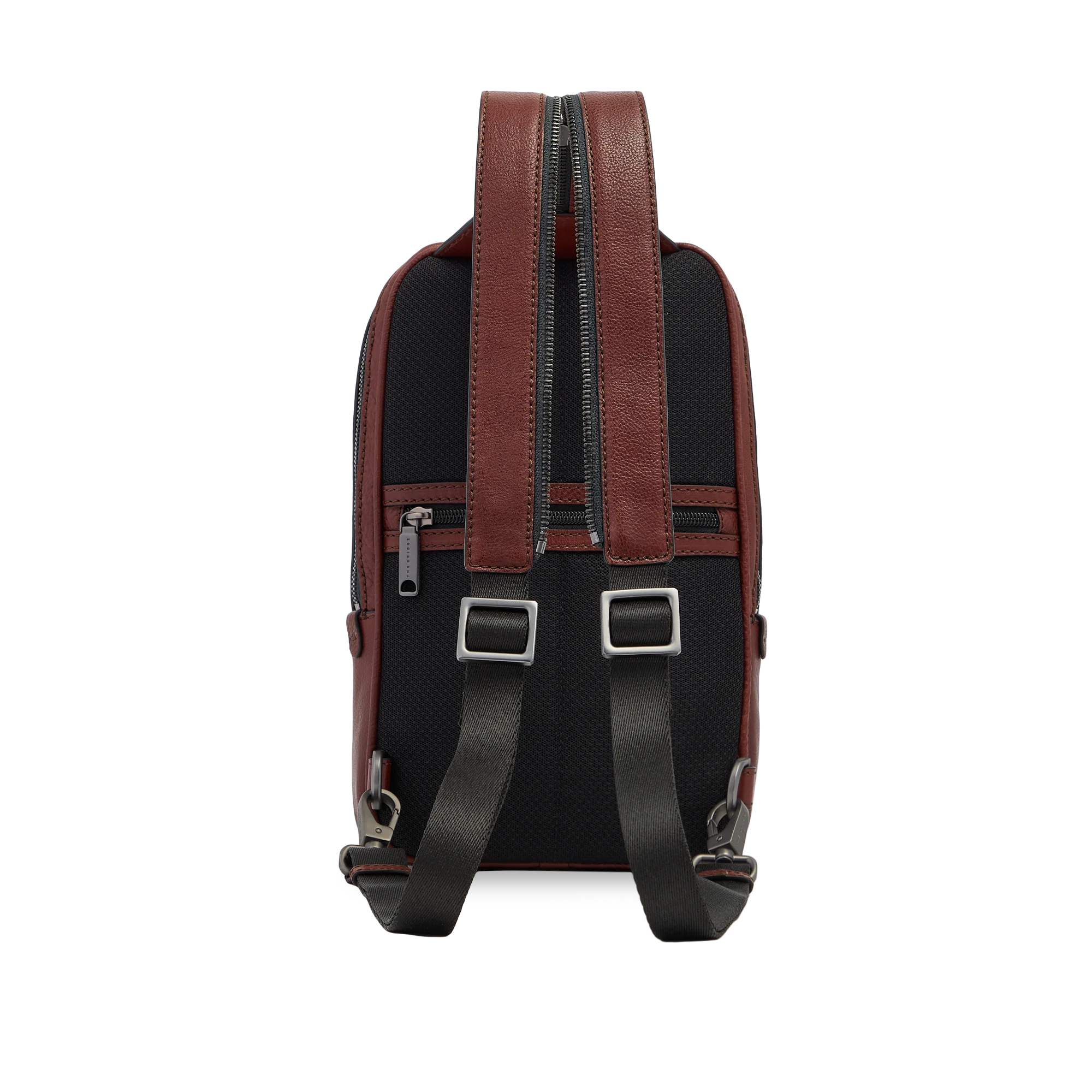 Men’s leather single-strap backpack - Image 4
