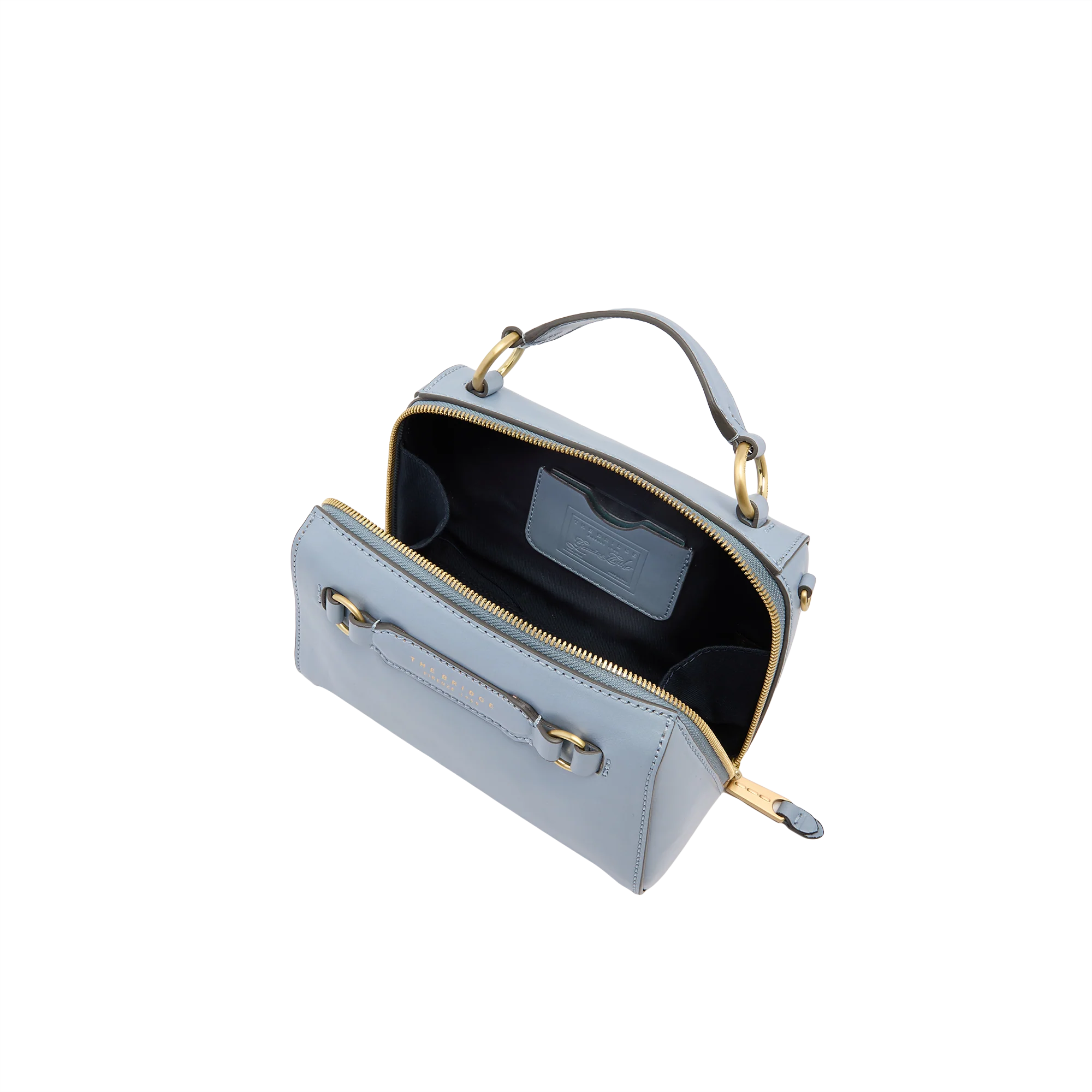 Leather handbag with removable shoulder strap - Image 4