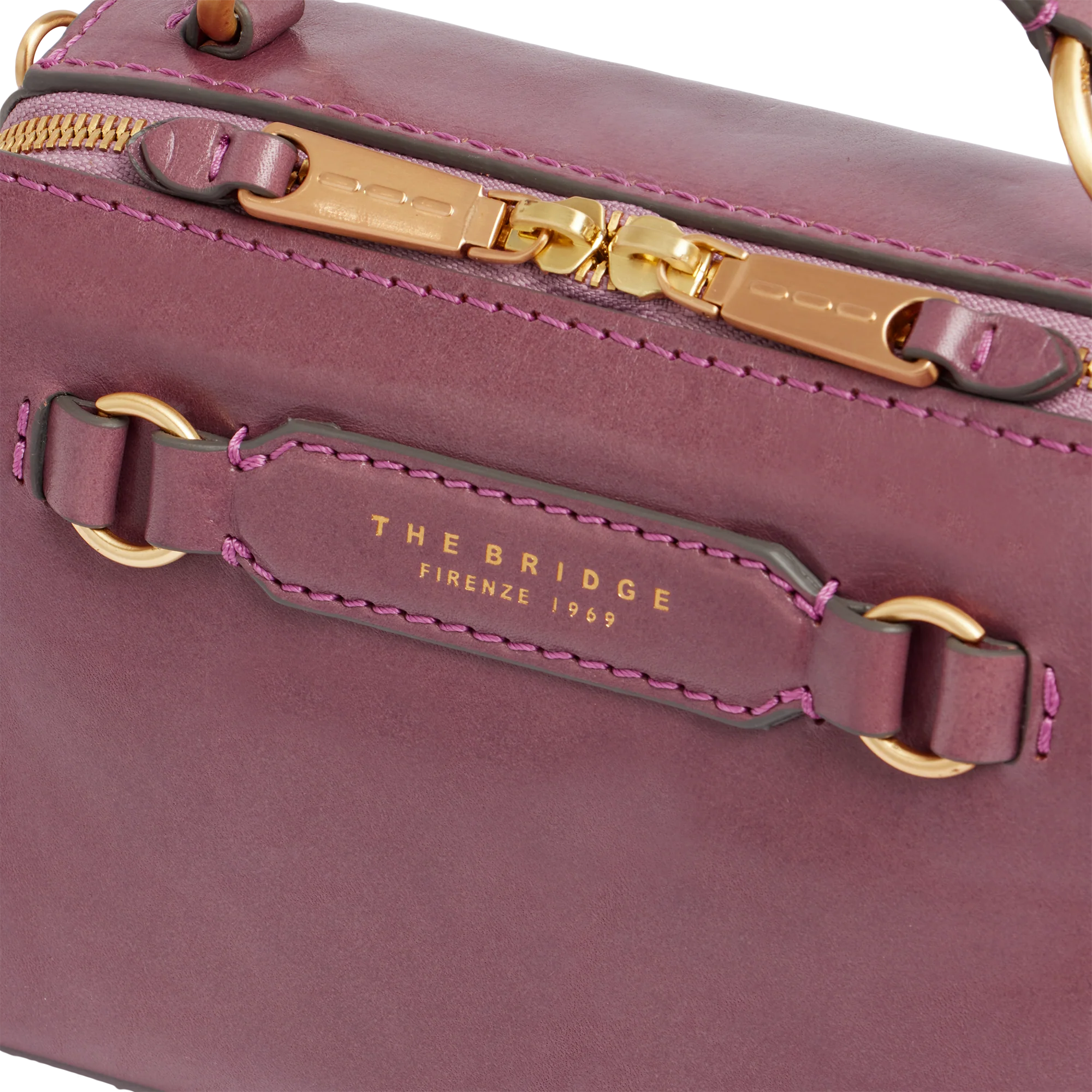 Leather handbag with removable shoulder strap - Image 5