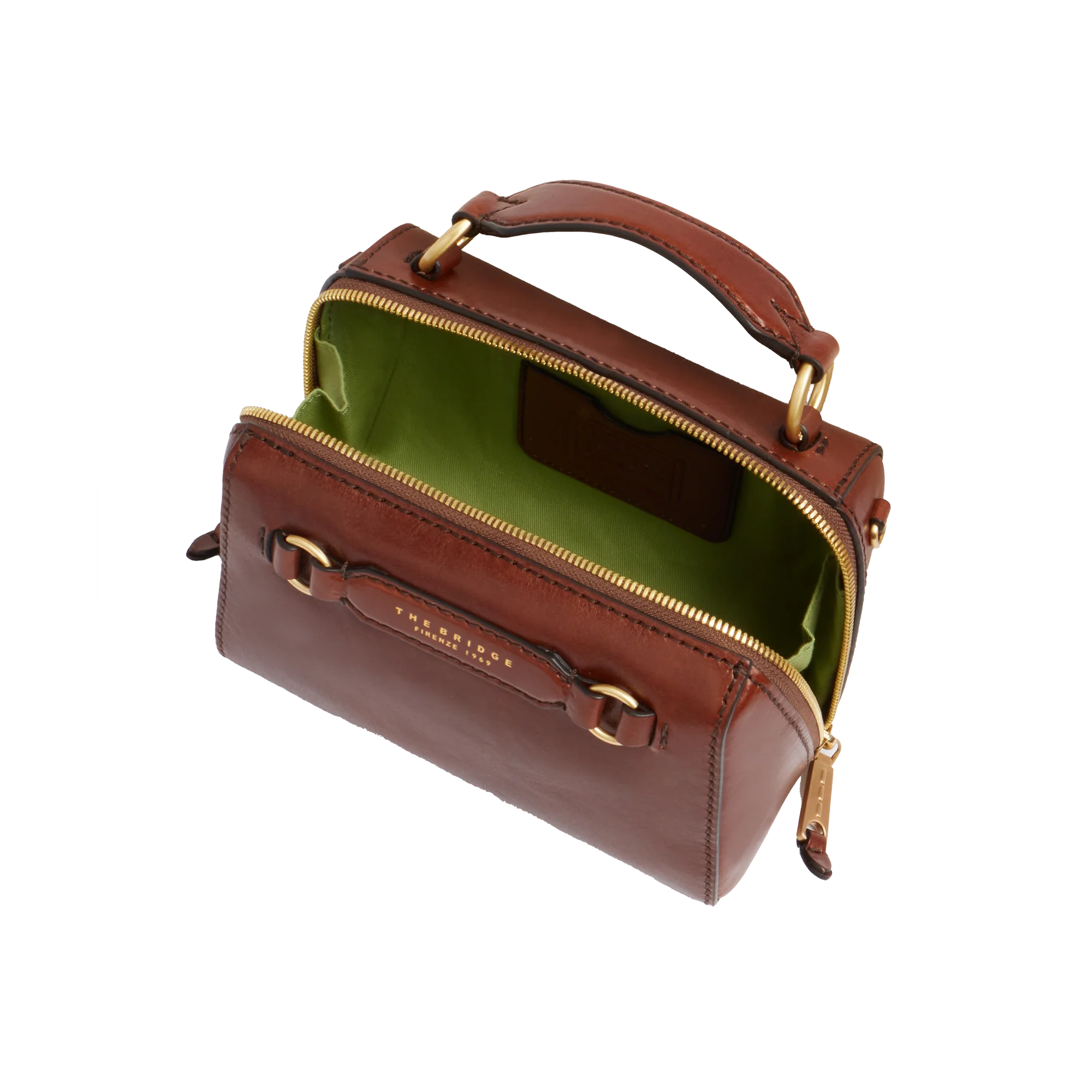 Leather handbag with removable shoulder strap - Image 4