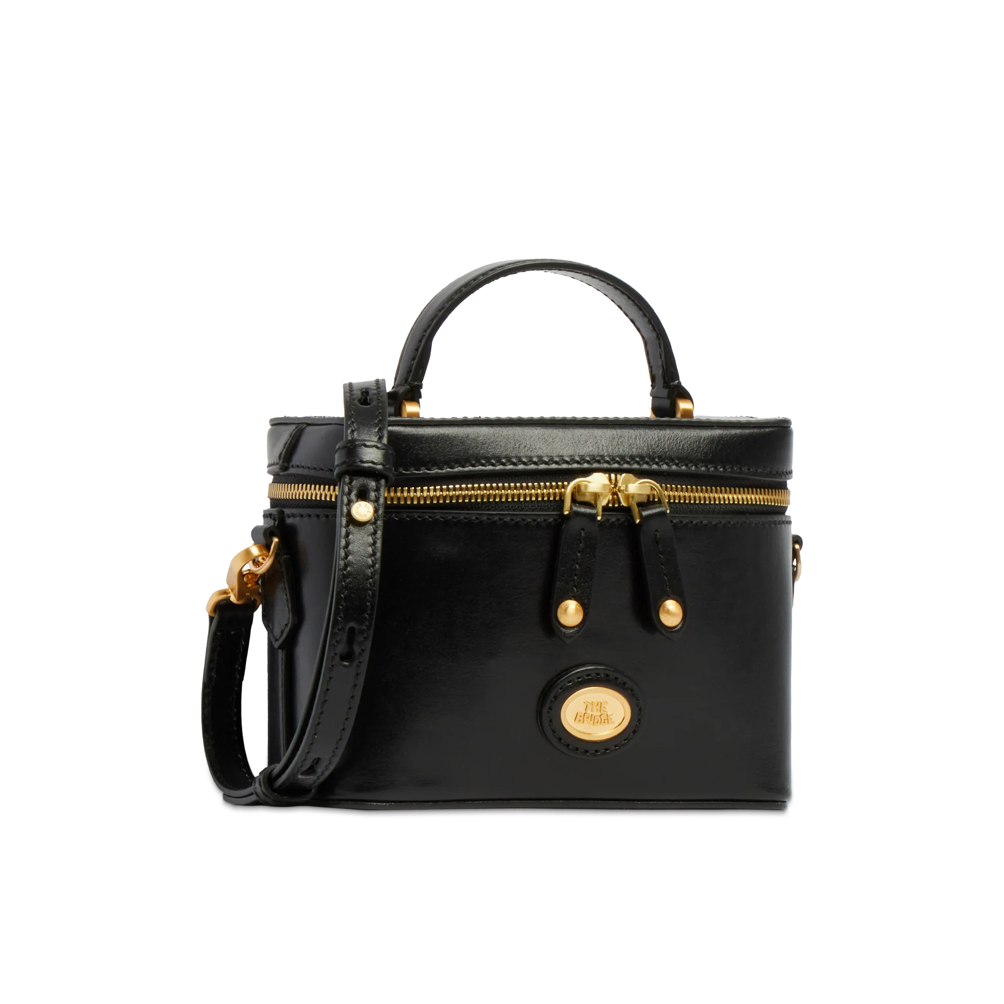 Leather bowling bag with removable shoulder strap - Image 2