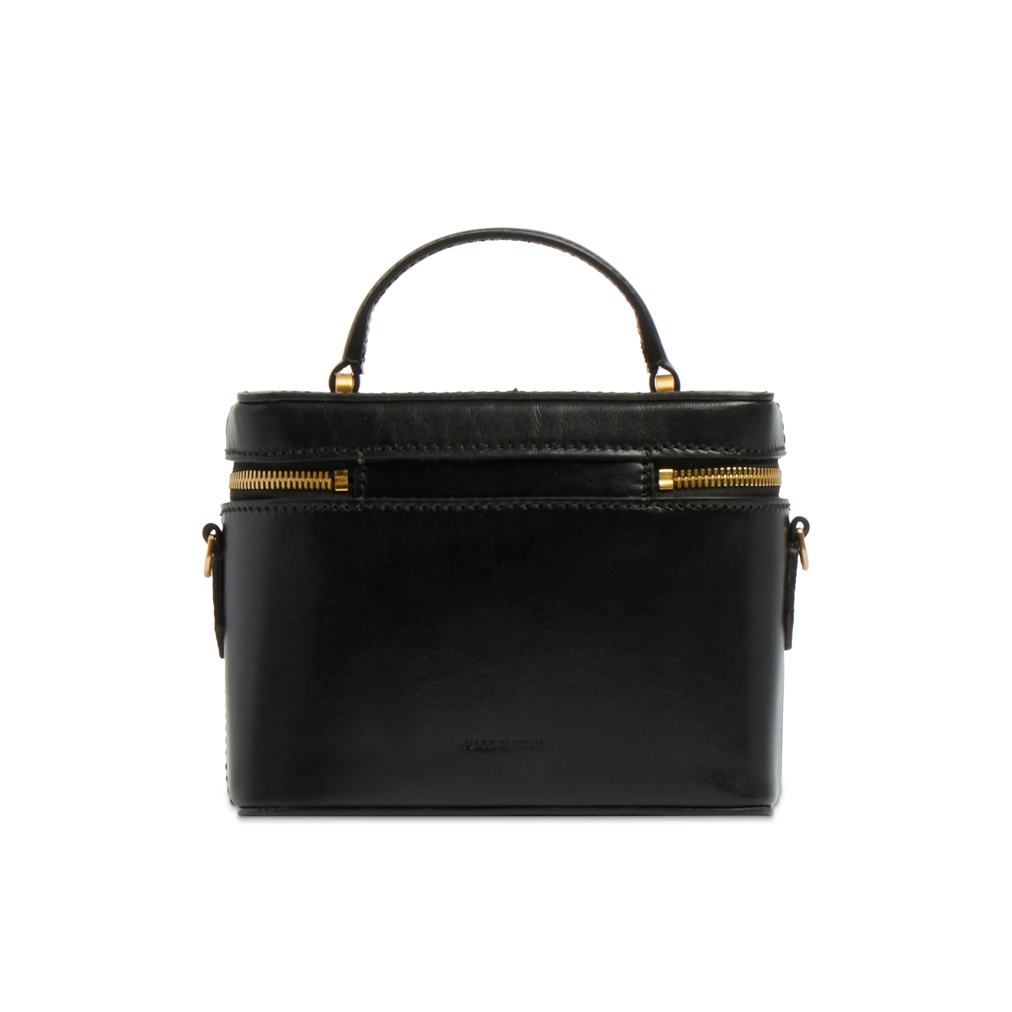 Leather bowling bag with removable shoulder strap - Image 3