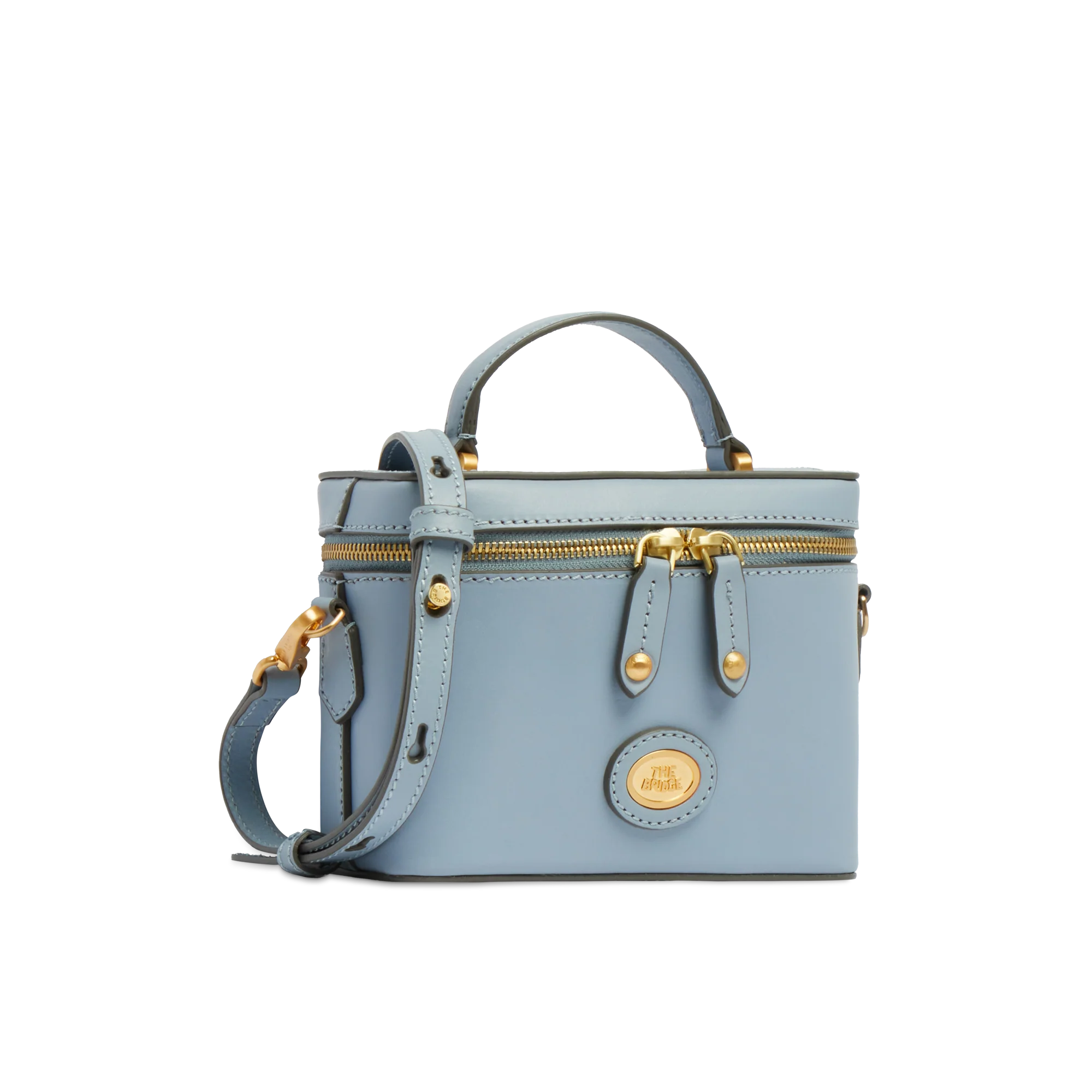 Leather bowling bag with removable shoulder strap - Image 2
