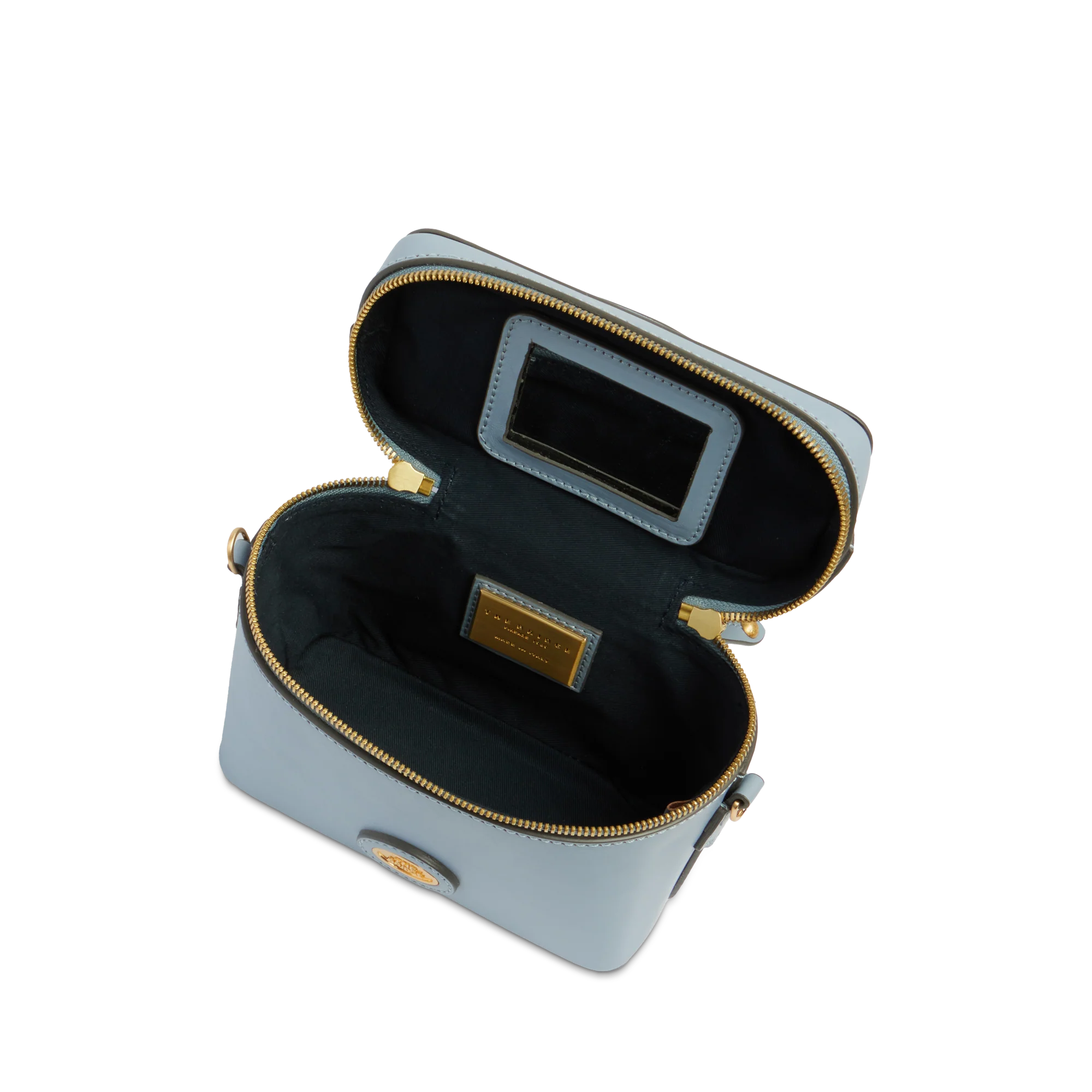 Leather bowling bag with removable shoulder strap - Image 4