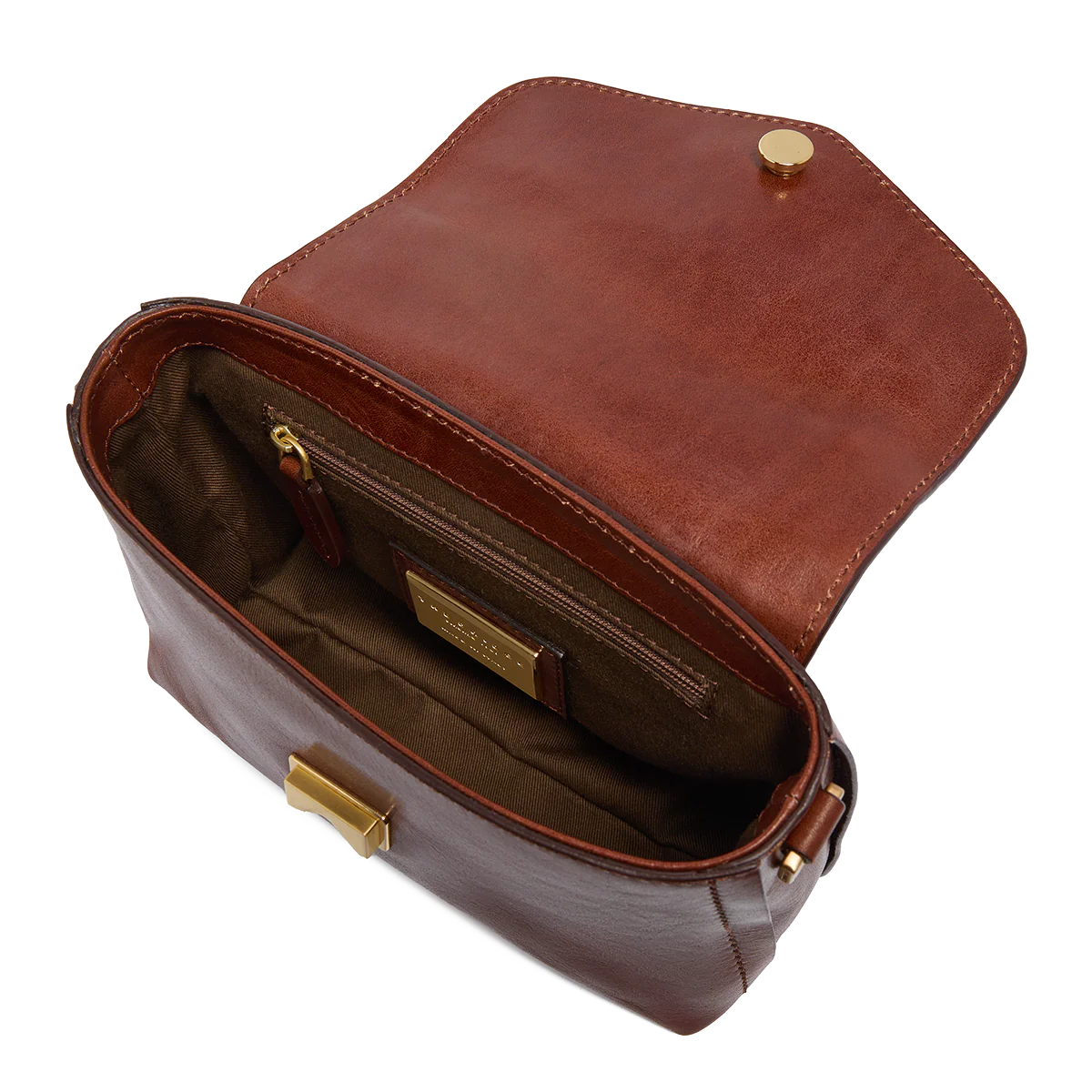 Mini leather handbag with removable shoulder strap - Image 4