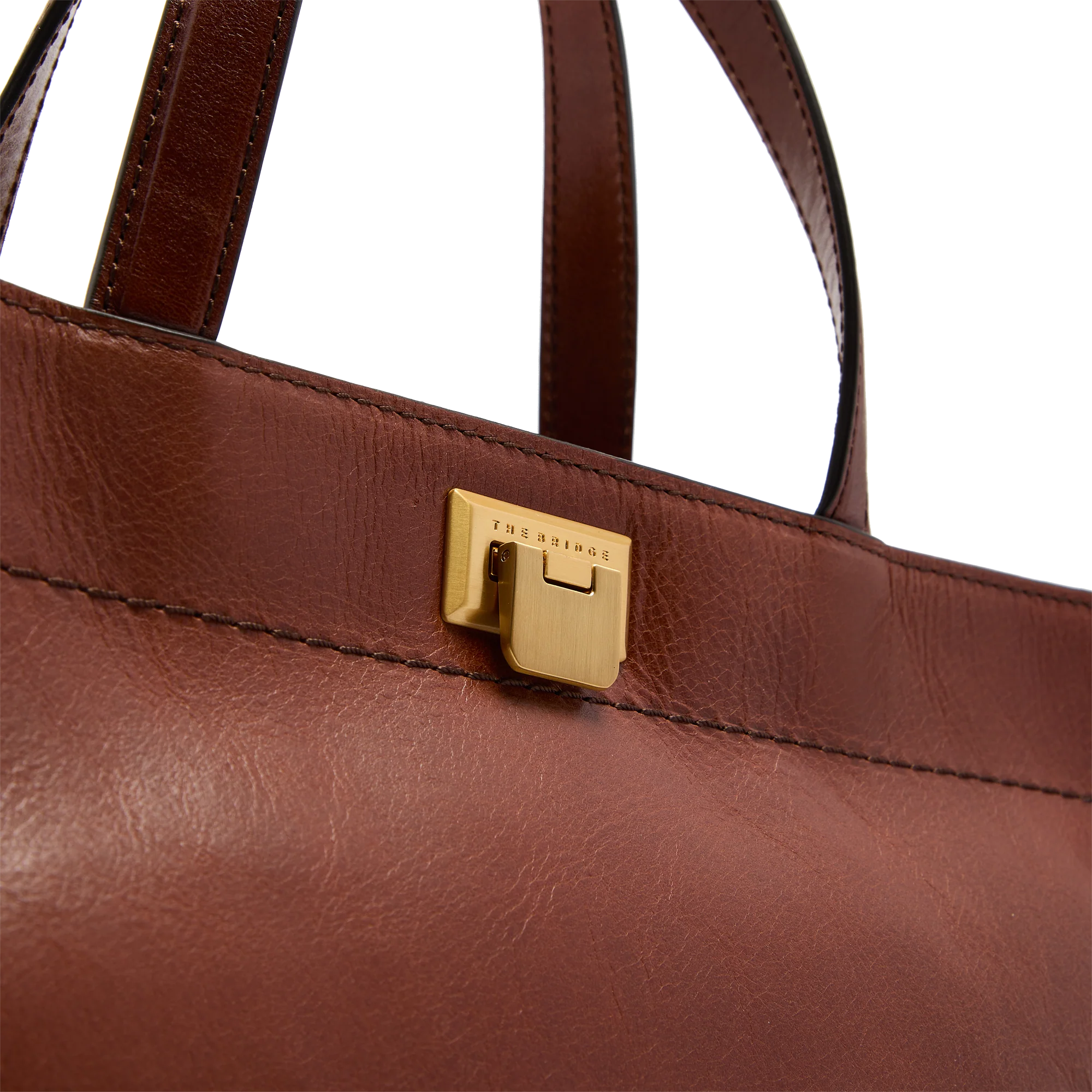 Leather handbag with removable shoulder strap - Image 5