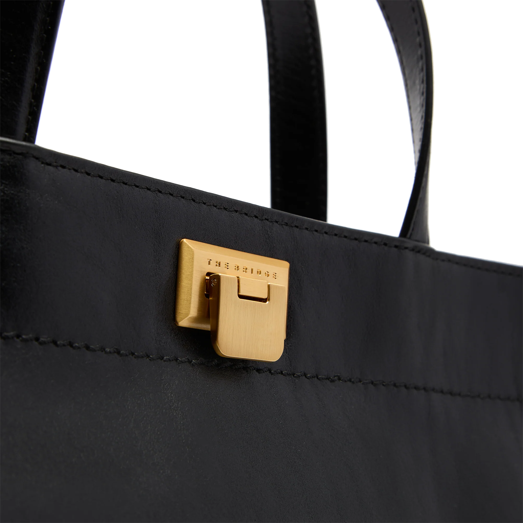 Leather handbag with removable shoulder strap - Image 5