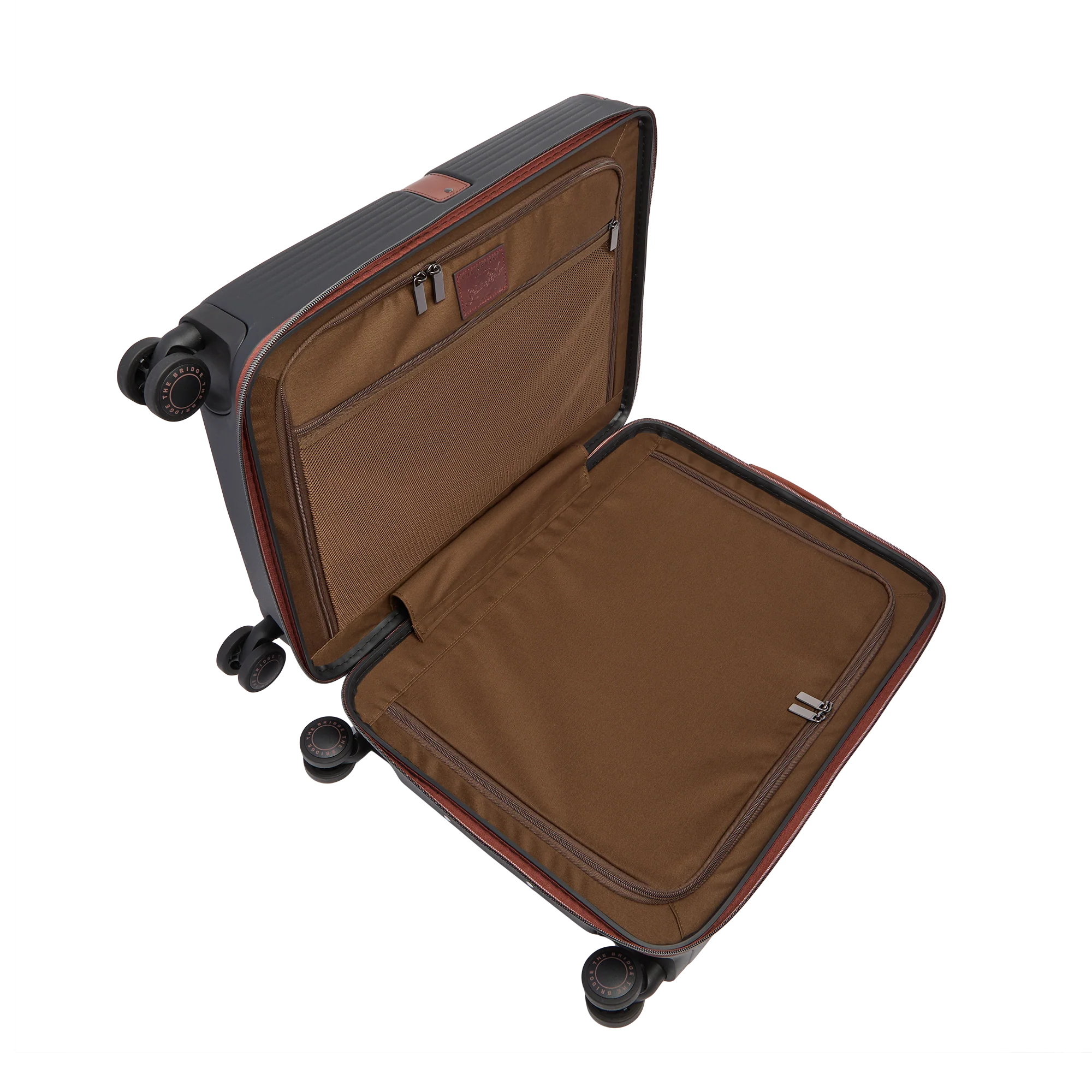 Leather and polycarbonate cabin trolley - Image 4