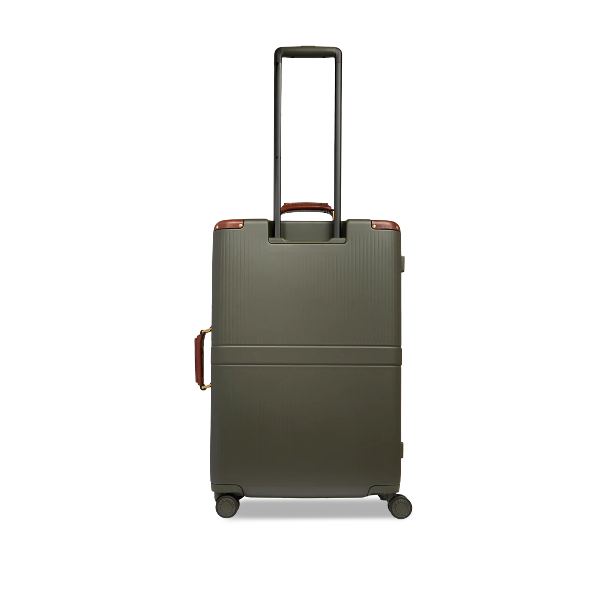 Leather and polycarbonate trolley medium size - Image 3