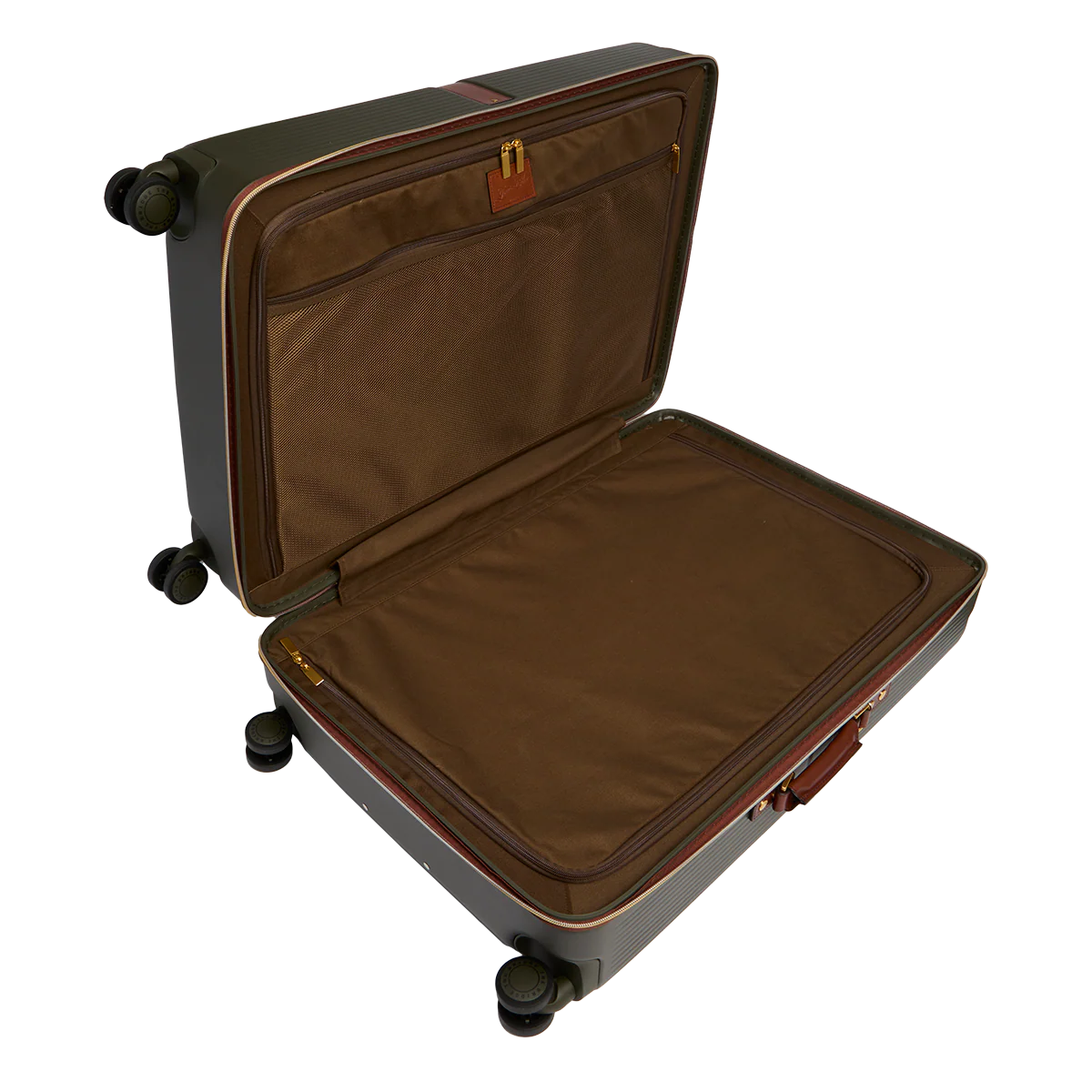 Leather and polycarbonate trolley large size - Image 4