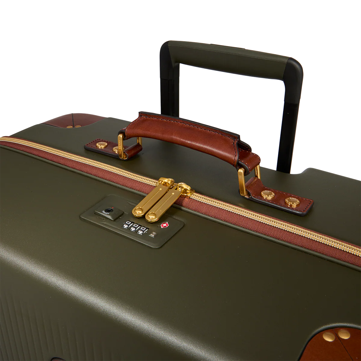 Leather and polycarbonate trolley large size - Image 5