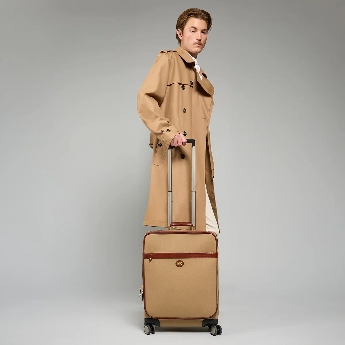 Leather and fabric trolley - Image 6