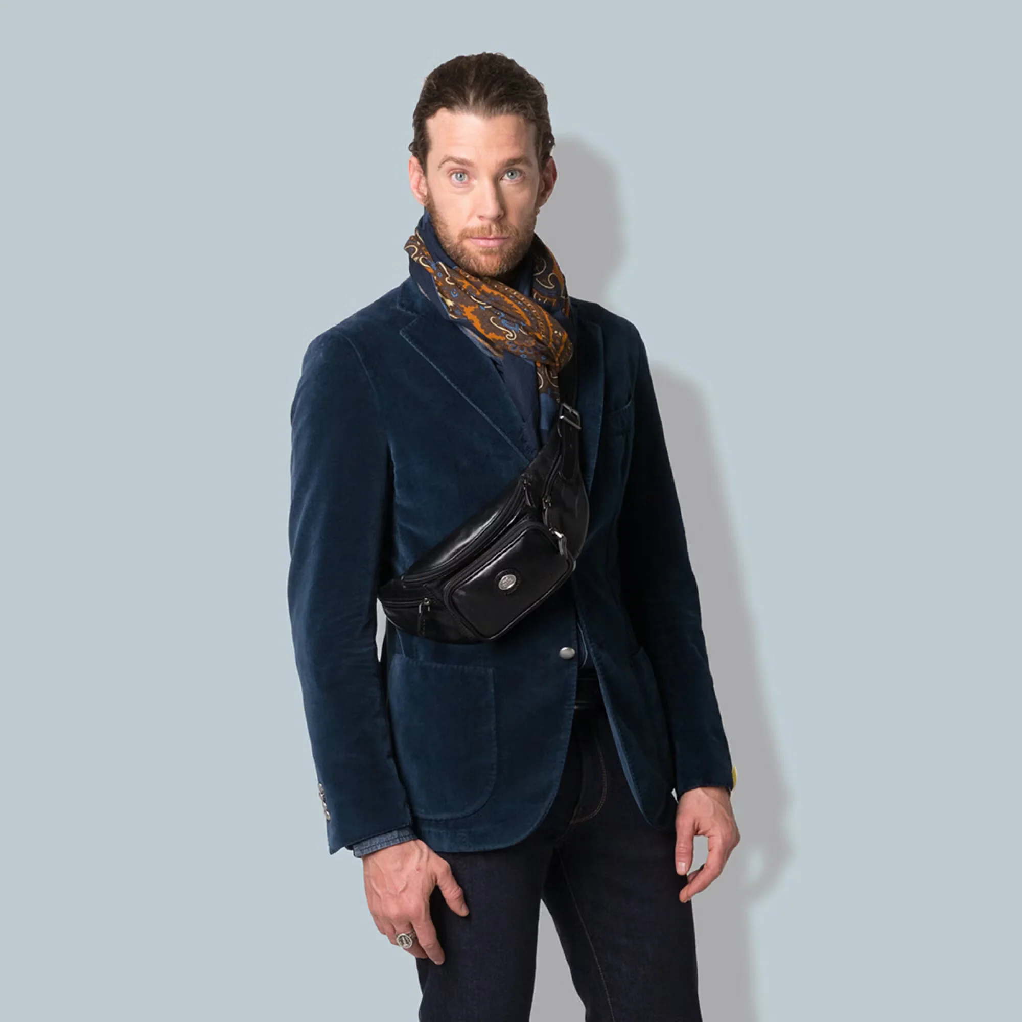 Men's leather belt bag - Image 5